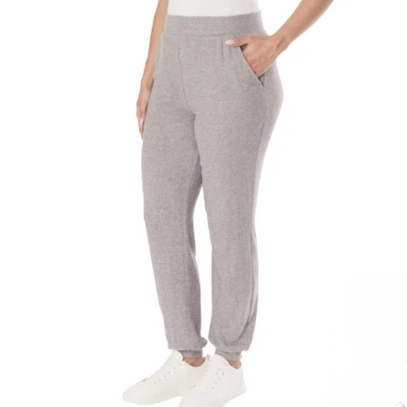 LAZYPANTS Women’s Hacci Knit Joggers 2-pack Grey Size Medium Casual Pants - Picture 6 of 15
